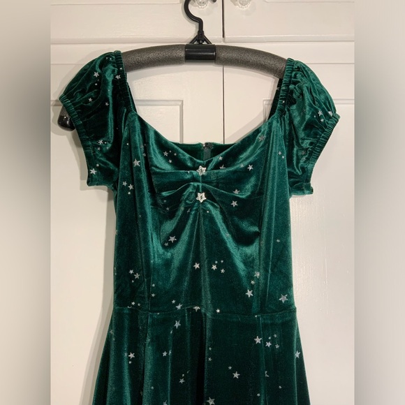 Collectif 50s Delores Glitter Swing Dress, size XS - Picture 4 of 7